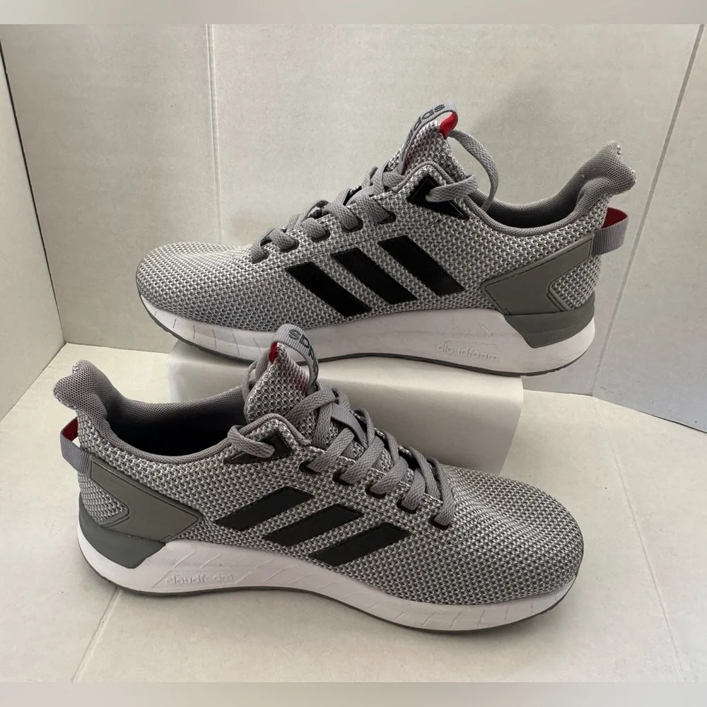 Adidas Questear Ride Gray Sneakers Running Shoes Men Size 8 1/2